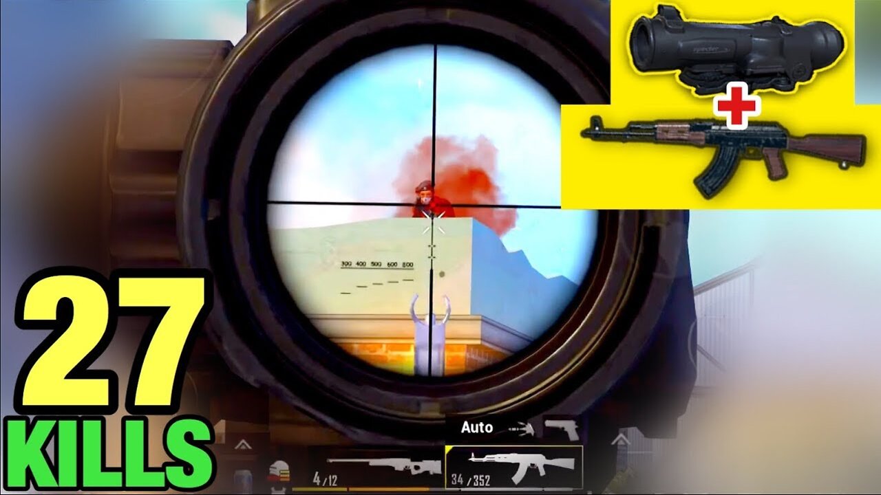 BEST CONTROL AKM + 6x Scope NO RE**** | HANDCAM 27 KILLS SOLO VS SQUAD | PUBG MOBILE TACAZ