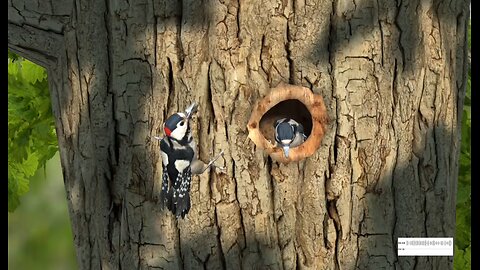 "The Great Spotted Woodpecker – Nature’s Tree-Climbing Wonder!"