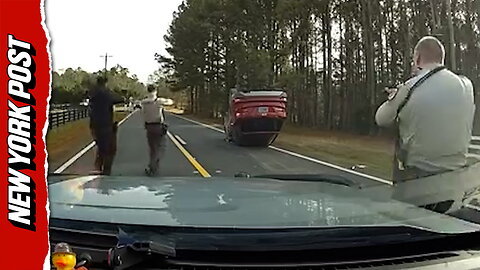 Georgia cops nab teen after wild 115 mph chase and rollover crash of stolen SUV