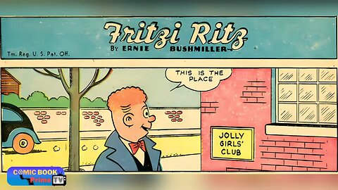 The Jolly Girls Club initiation challenges, Fritzi Ritz and Phil Fumble By Ernie Bushmiller #funny