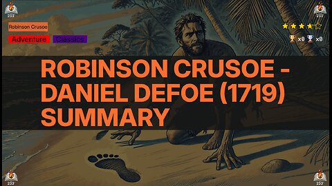 Robinson Crusoe - Daniel Defoe (1719) Summary (Robinson Crusoe - 1)