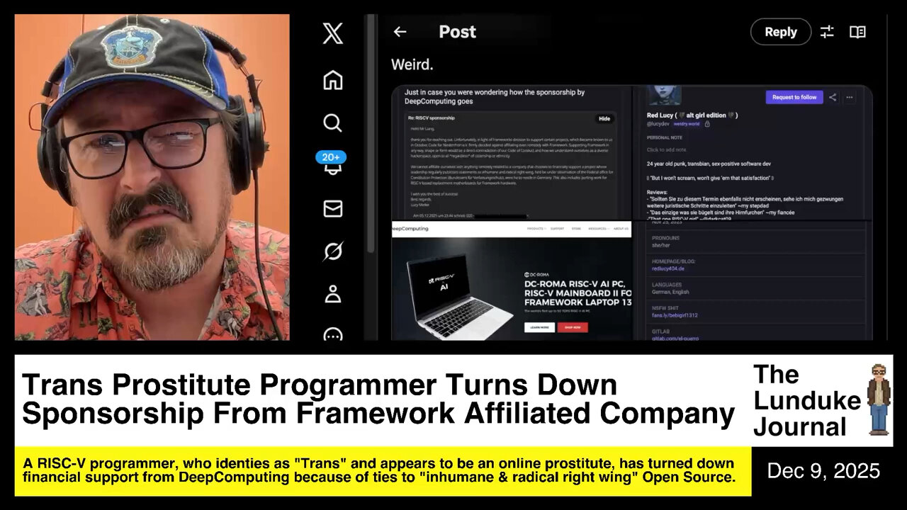 Trans Prostitute Programmer Turns Down Sponsorship From Framework Affiliated Company