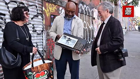 NY Post staff photographer William Lopez receives lost 9/11 plaque