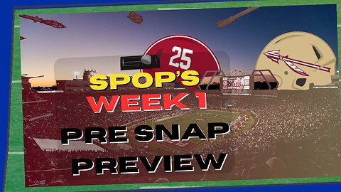 Alabama @ Florida State - Week 1 Pre Snap Preview
