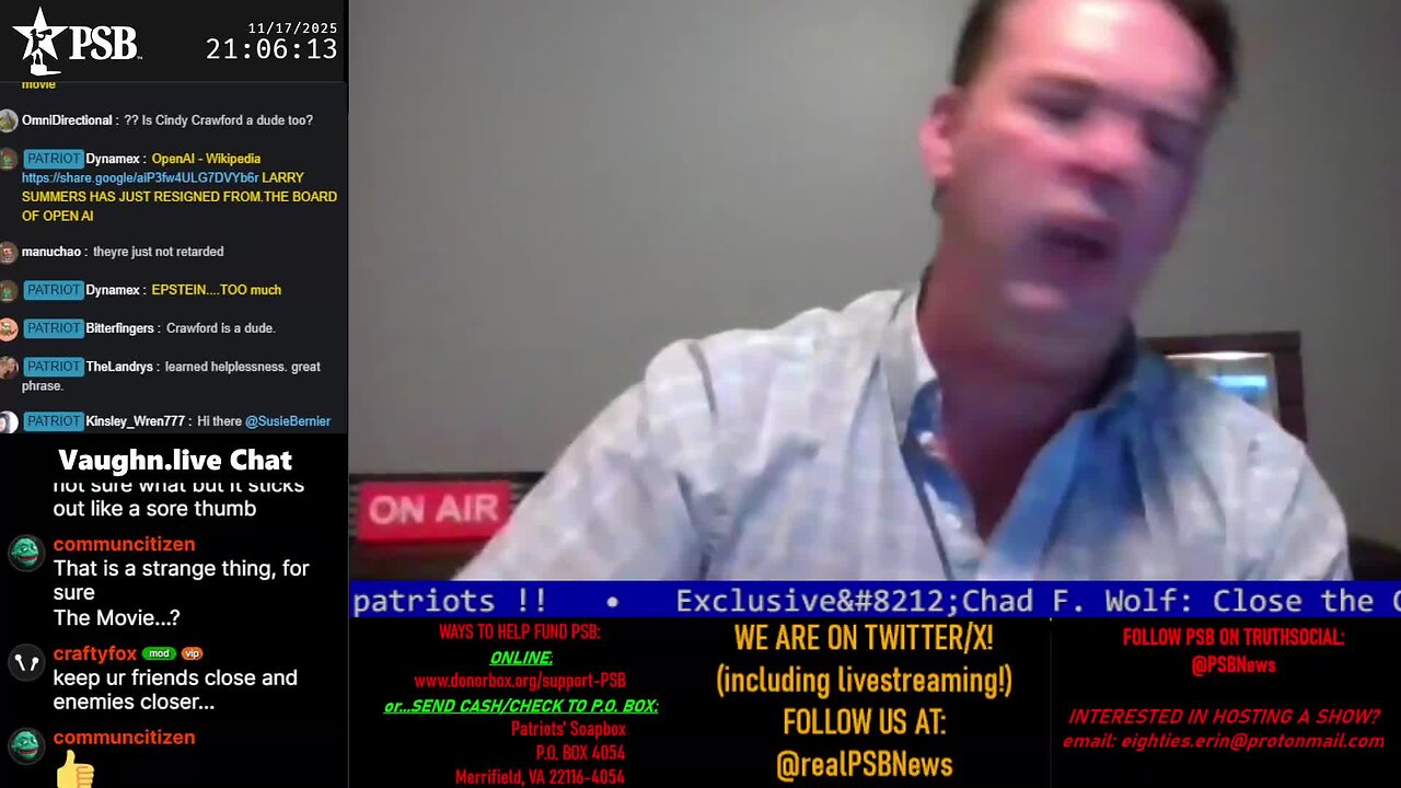 2025-11-17 21:02 EST - The i70 and Coach Clay Show: