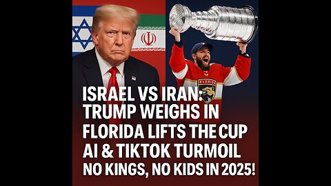 Trump on Israel vs Iran? Florida wins Stanley Cup! TikTok, AI, No Kings and no babies in 2025!