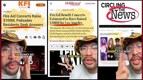 LA fire victims ask 🔥Where did the $100MILLION from the FireAid concert go❓