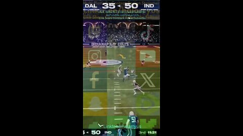 Pick 6 IND 56 vs DAL 35 #AllMadden #Madden25 #NFLmadden #madden