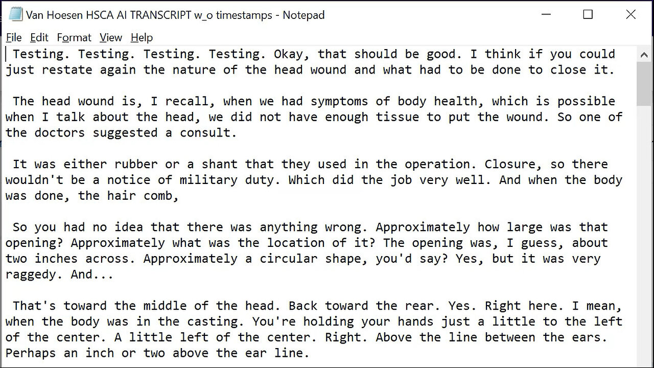 HSCA Interviews Undertaker JOHN VANHOESEN -Jackie's Ring Wasn't There Anymore
