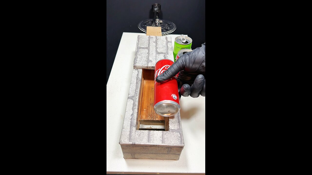 7UP vs COKE CAN CRUSH BATTLE Then We Made 7UP JUMP! 😱