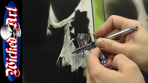 How to Airbrush a Skull with Texture: Full Tutorial