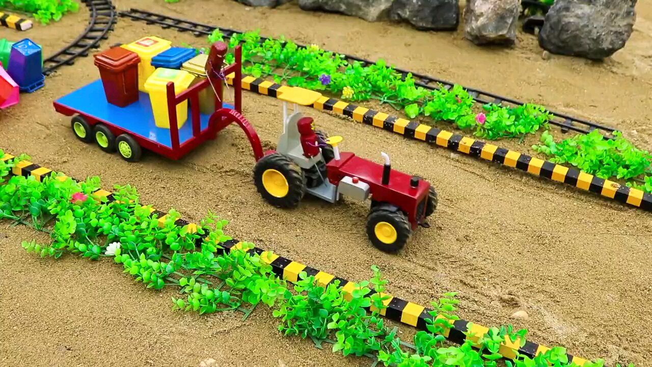 Diy_tractor_making_bulldozer_repair_train_railway___Excavator_Crawler_Crane_and_Construction_Trucks