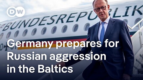 Chancellor Merz in Lithuania to mark deployment German military unit | DW News
