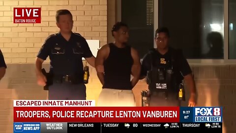 Recaptured Orleans jail escapee Lenton VanBuren Jr. taken to East Baton Rouge lockup