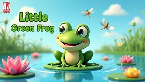 Little Green Frog Song 🐸 | Fun Kids Rhyme & Learning Video😊