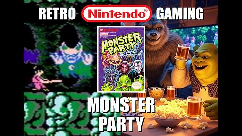 Monster Party Full Game Run: Join the Party as BrightGaming clears the Monsters in a Retro NES Game