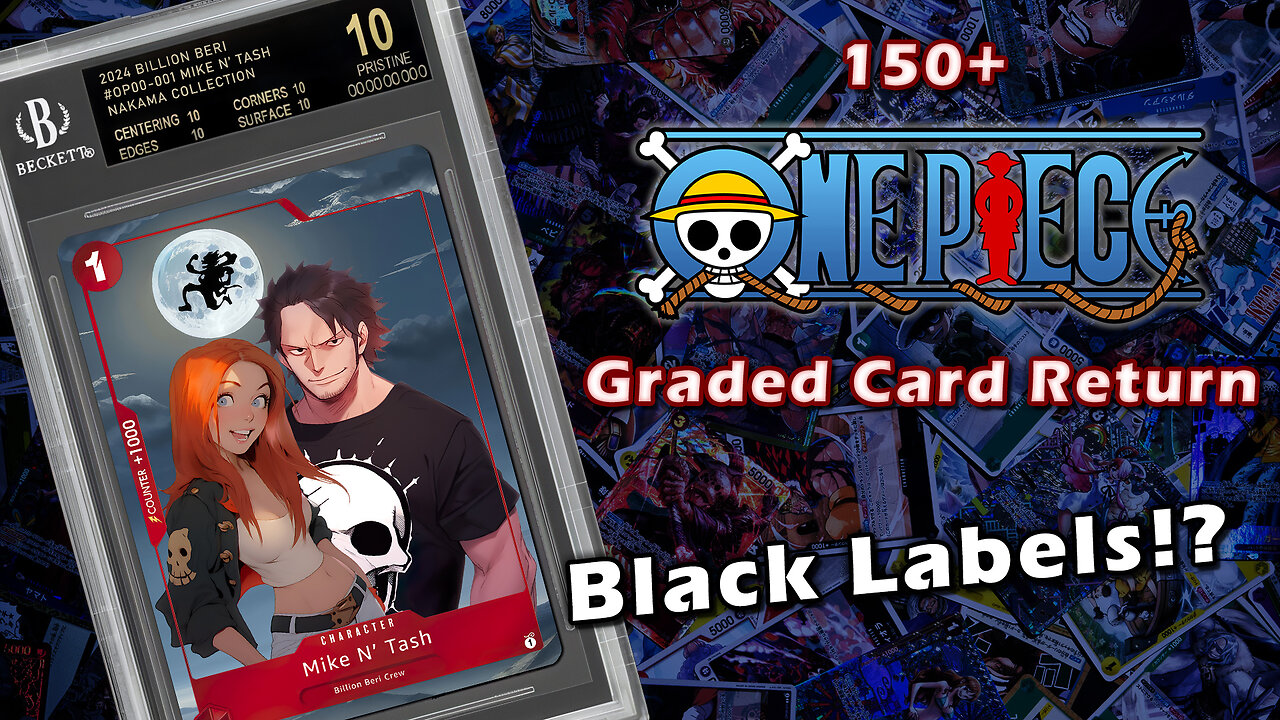 150+ Card Beckett Grading Return | Showcase, Stats, and Black Labels! | One Piece TCG