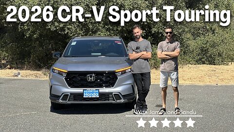 2026 Honda CR V Sport Touring HYBRID. Compact SUV Crossover!