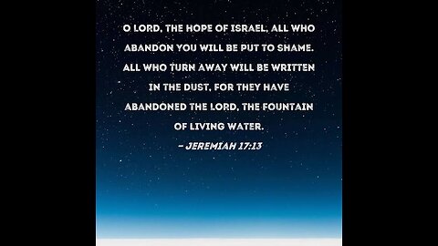 HOLY SPIRIT IS YAHWEH GOD JEREMIAH 17:13: FOUNTAIN OF LIVING WATER: JOHN 7:38-39