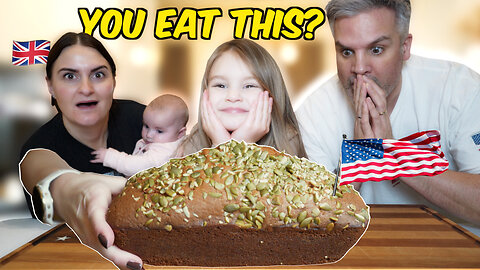 Brits Discover American Pumpkin Bread for the first time!