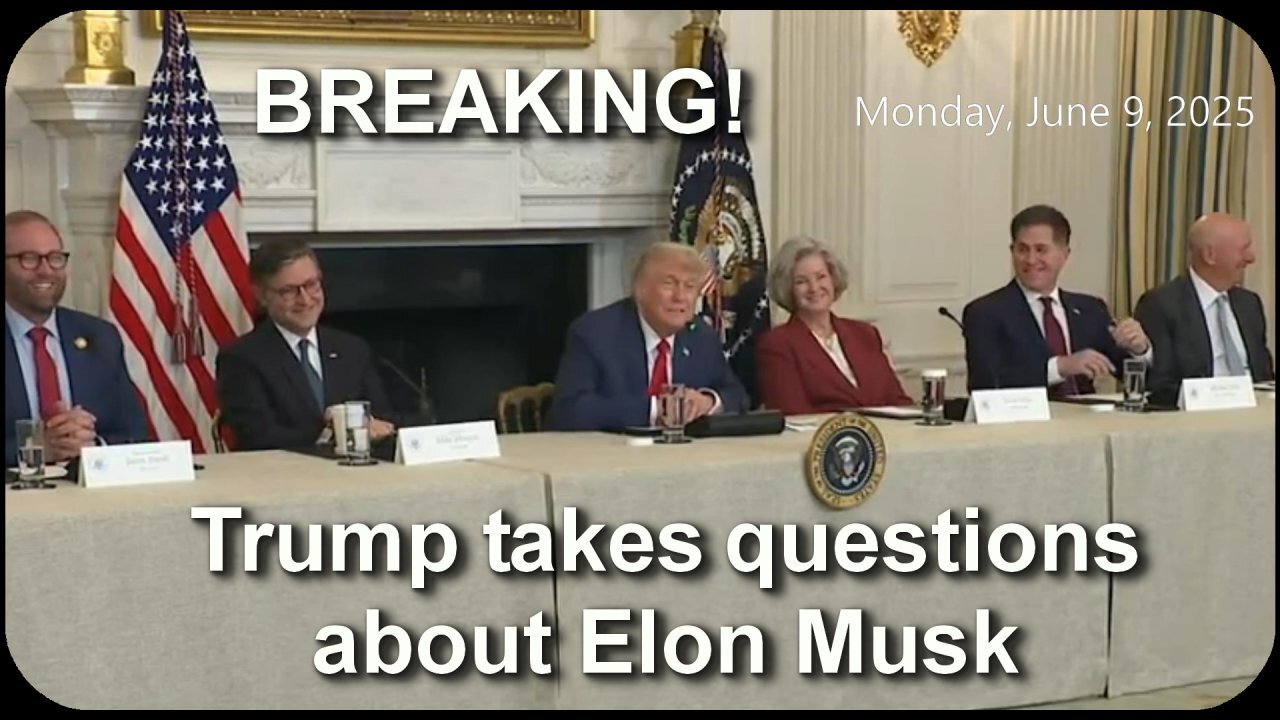 Trump takes questions about Elon Musk - June 9, 2025