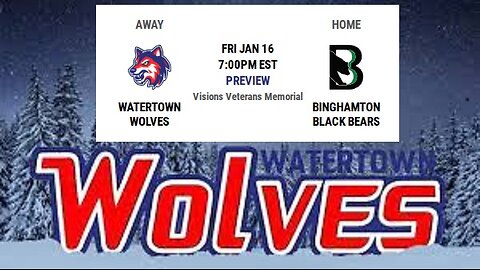Wolves v Black Bears 01-16-26