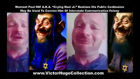 Moment Jim Fetzer CoHost Crying Nazi Jr Paul Hilf Realizes His Confession May Be Used To Convict Him