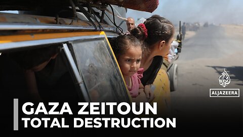 Gaza’s Zeitoun district flattened, residents face total destruction