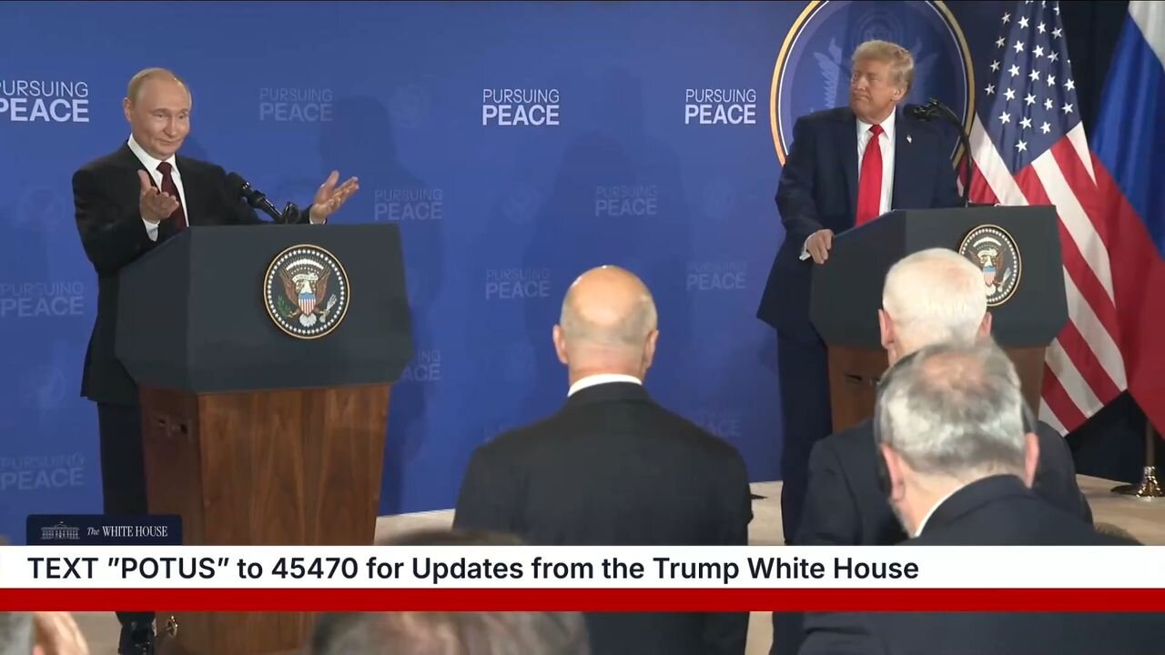 Projevy Vladimira Putina a Donalda Trumpa po skončení summitu na Aljašce!