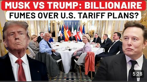 On Cam Speech .. Elon Musk Goes Savage On Trump,s Tariff Policies...De