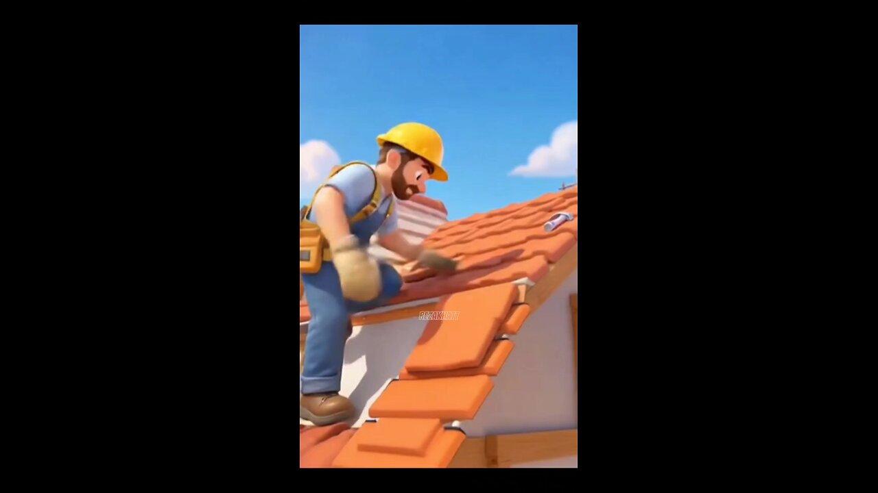 Must be neatly arranged so as not to leak in the rain