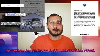 Footage and police statements are not in sync over an arrest where man had nose broken