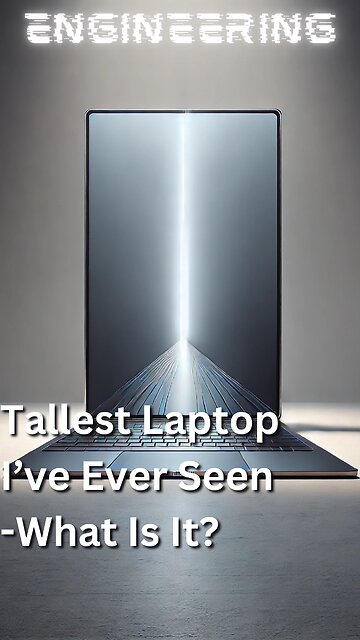 This is the Tallest Laptop I've Ever Seen