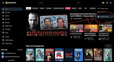 Rumble Studio Stream