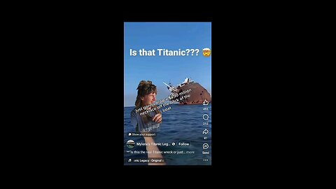 Titanic washed up on shore🤔