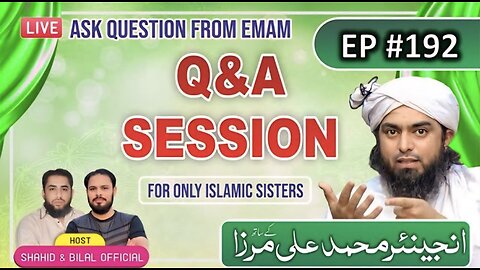 192-Live Q & A Session With Engineer Muhammad Ali Mirza (16-Jan-2026) | Shahid and Bilal Officia