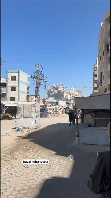 🚨 Israel strikes Gaza City's al-Nasr neighborhood