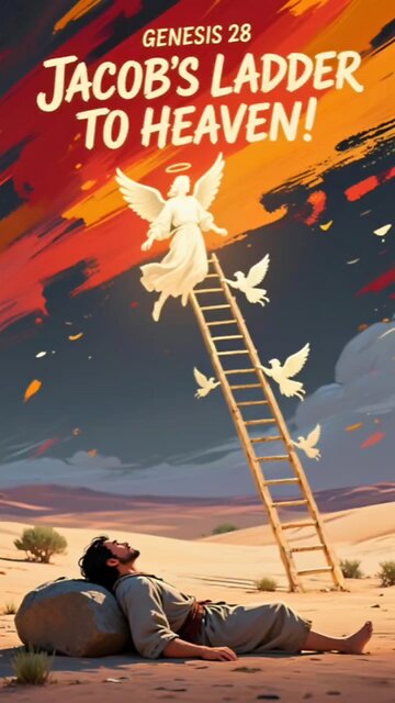 🌌 Genesis 28 EXPLAINED: Jacob’s Ladder to Heaven! #Genesis28 #JacobsLadder #BibleExplained