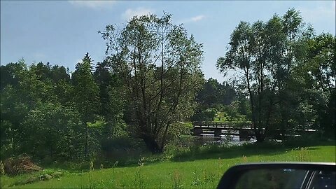 Painting "Peedu mill" ( driving around childhood summer landscape ), 11.07.2025