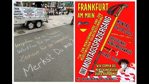 🚨 MONTAGSDEMO FRANKFURT: Wir sagen NEIN! zu Menschenversuchen durch BigPharma! / Re-Upload