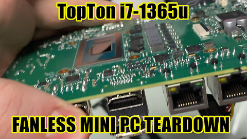 Topton i7 1365U Teardown Fanless Quiet Mini PC Repaste w K5 Pro & PTM7950 Pad Review #wisebuyreviews