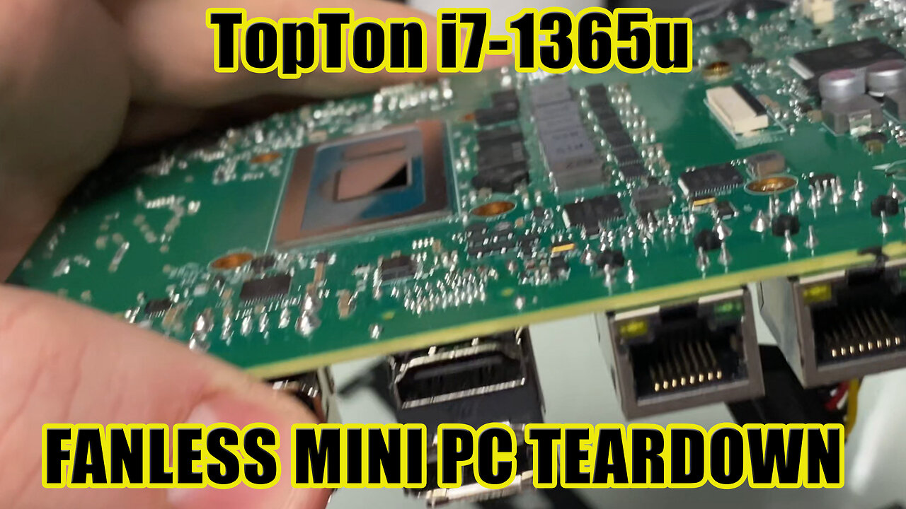 Topton i7 1365U Teardown Fanless Quiet Mini PC Repaste w K5 Pro & PTM7950 Pad Review #wisebuyreviews