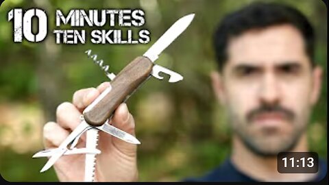 10 Bushcraft Knife Skills in 10 Minutes 🔥 | Pocket Knife Survival Techniques