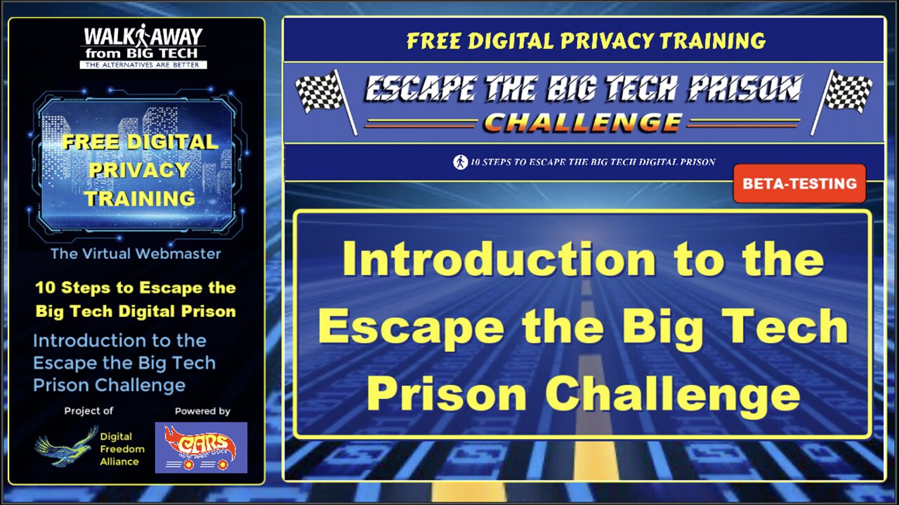 Introduction to the Escape the Big Tech Prison Challenge