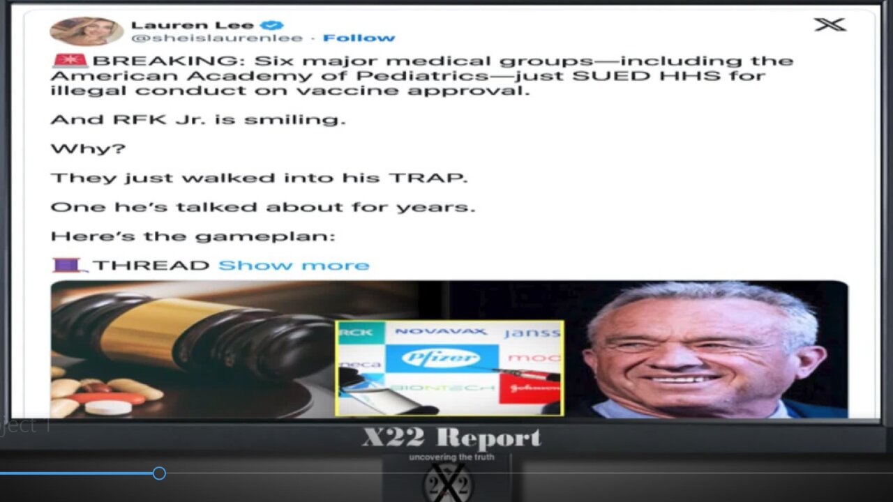 X22 - Why RKJ is not acting against Big Pharma and the killer vaccines ?