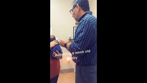 Adjusting a week old baby