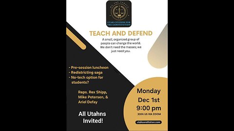 Impact Zoom Meeting - 12/1/25 - Redistricting