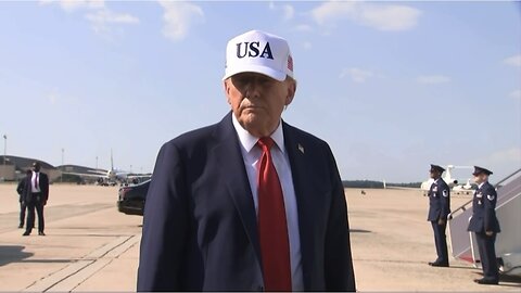 President Trump Speaks to the Press at Joint Base Andrews