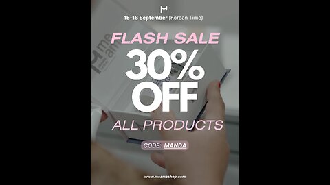 MEAMO FLASH SALE 15TH -16TH SEPTEMBER CODE MANDA-EXTRA 15% 0FF