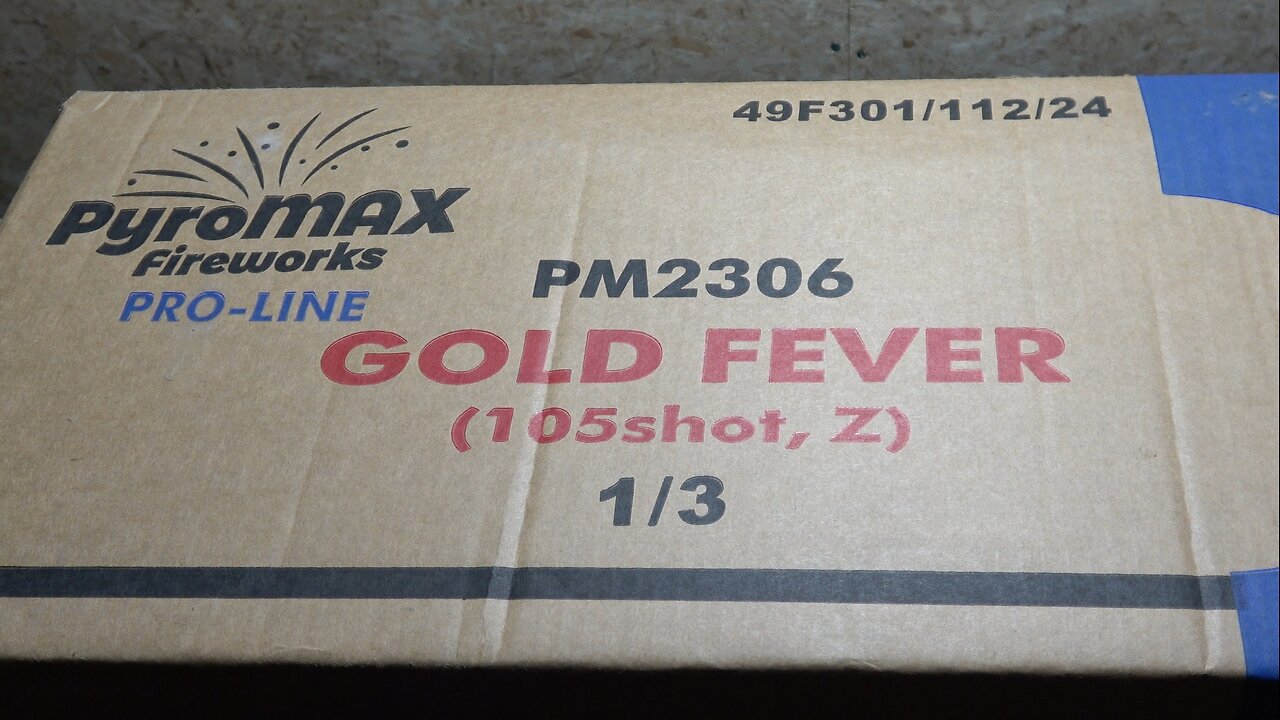 PM2328 Golden Box compound firework cake by Pyromax